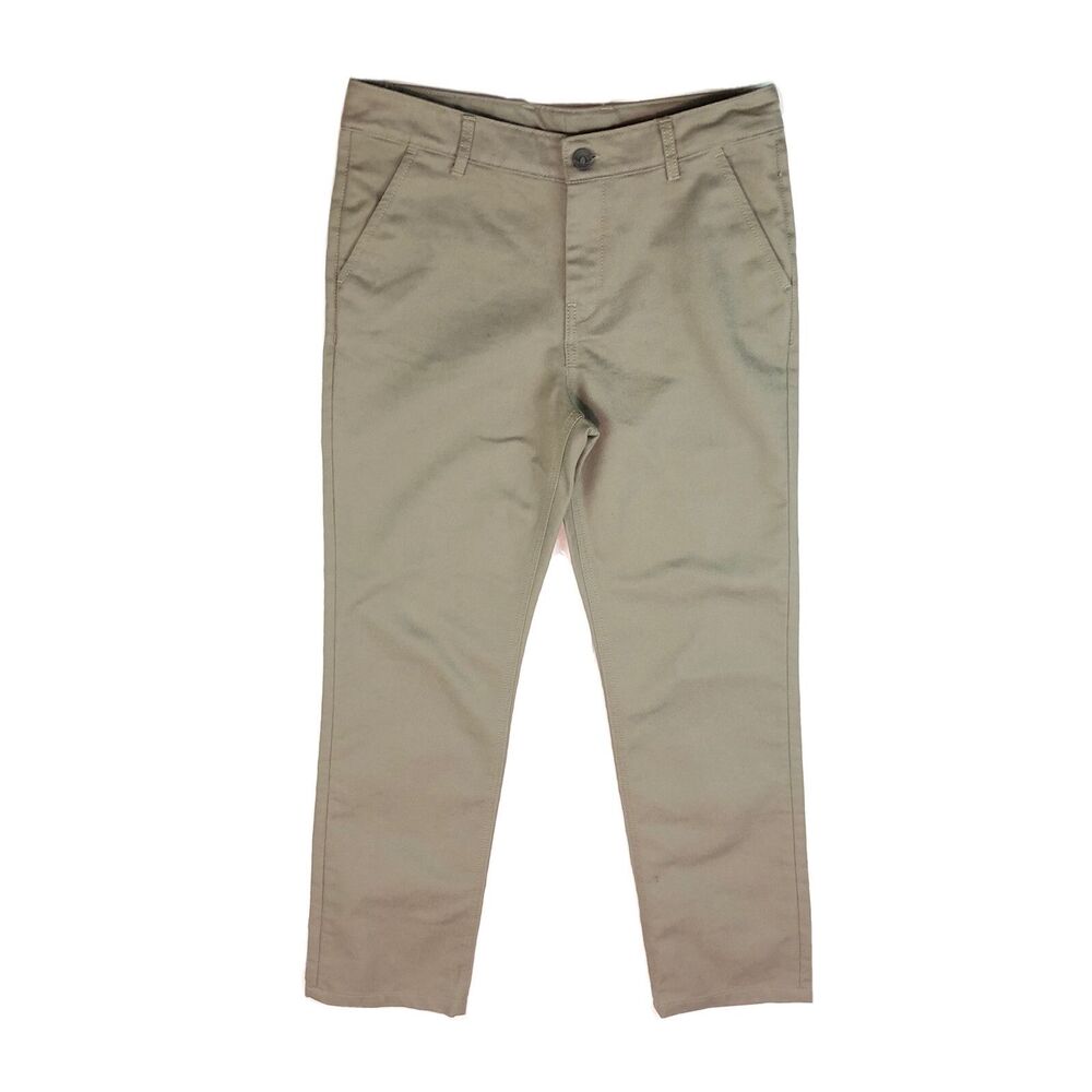 adidas Khaki Jean Pants School Uniform F51410 Medium EUC L8